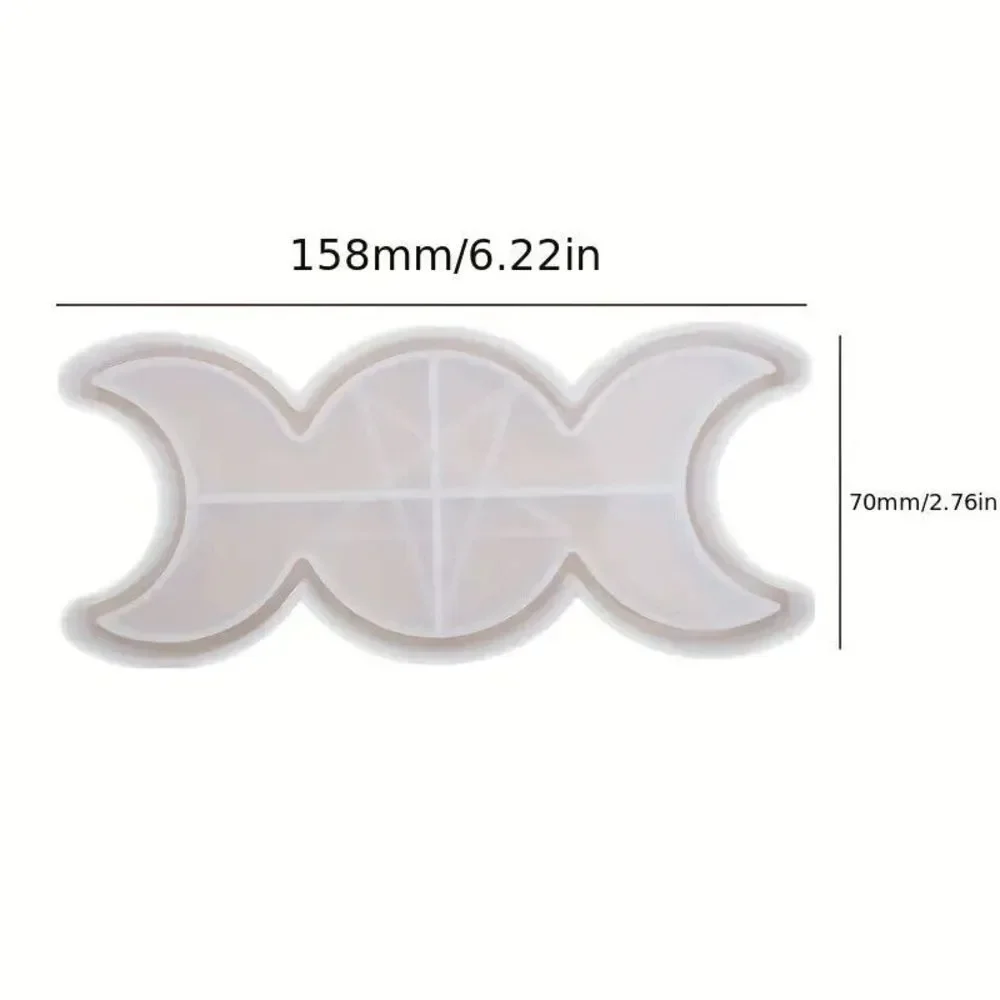 Sun Moon Plate‎ Silicone Mold 1pc